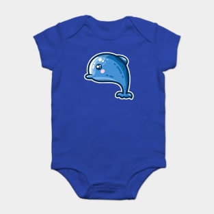 Kawaii Cute Dolphin Baby Bodysuit